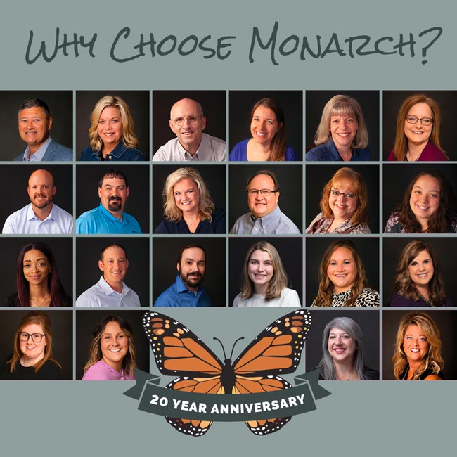Monarch Title Company employee collage with title Why Choose Monarch